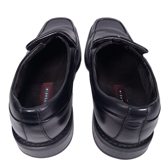 Florsheim Corbin Black Leather Dress Shoes Mens 11 WIDE Slip On Loafers 18304-01 - Picture 9 of 16